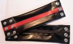 Rubber Wrist Wallet Red Stripe